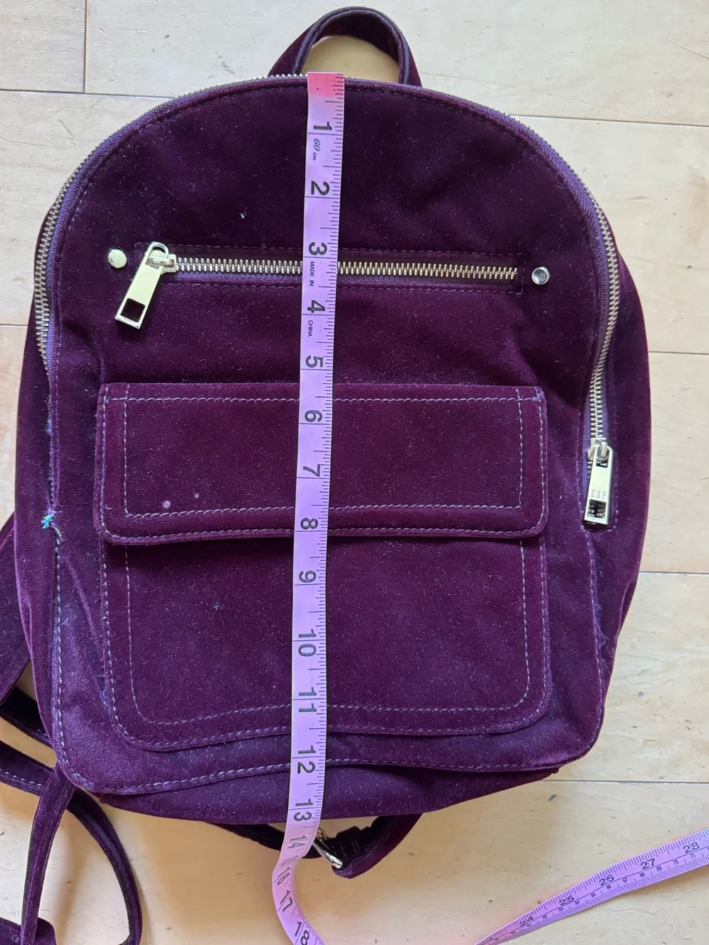 GAP Burgundy Mini Velvet Backpack Bag preppy classic ballet core retro luxury